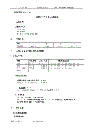 评价标准类 附件一（3）后勤人员.doc