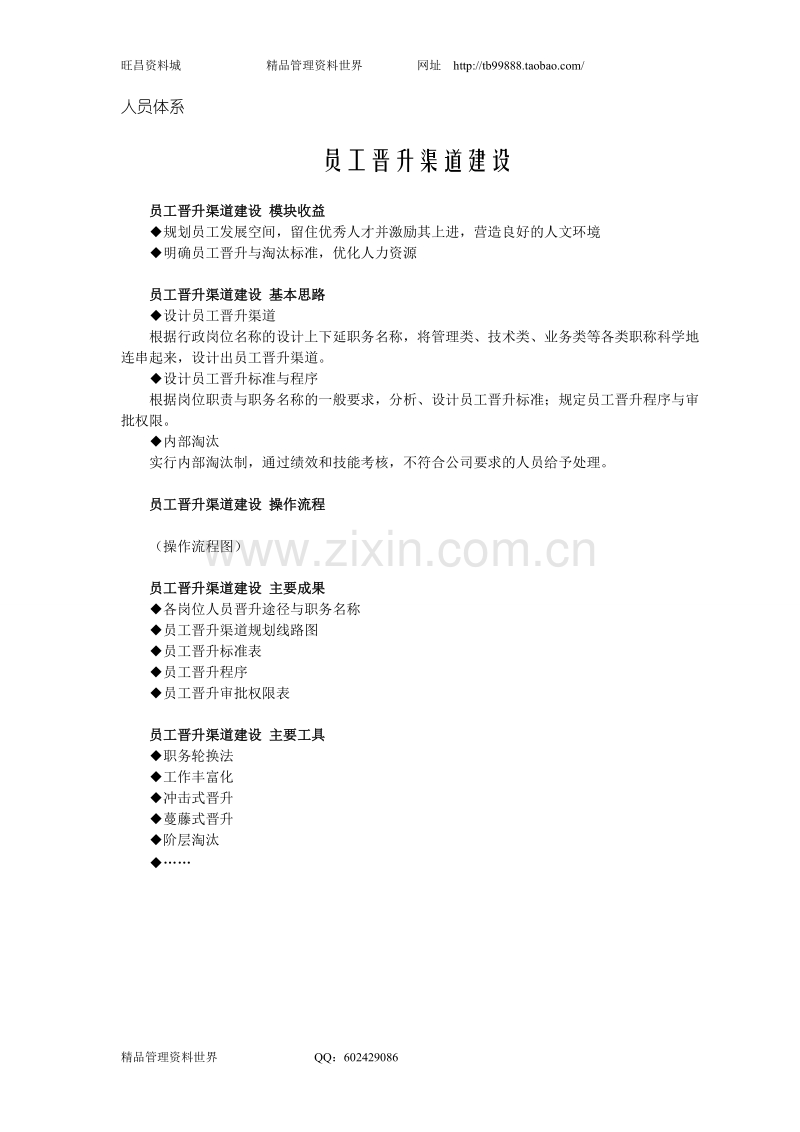 人员体系-员工晋升渠道建设.doc_第1页