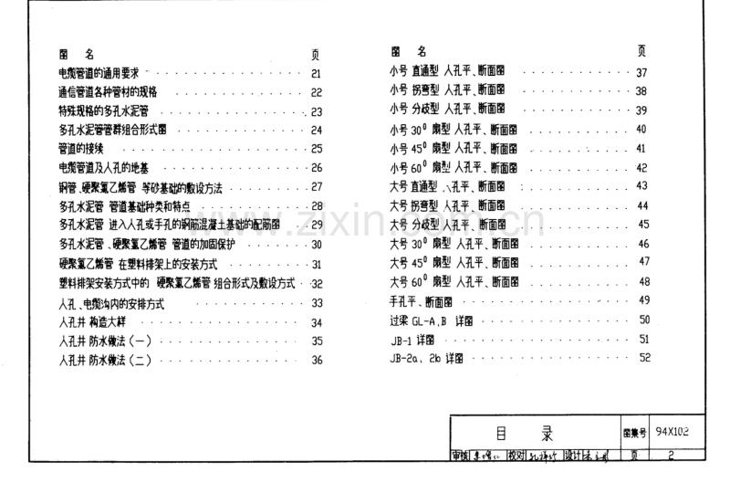 94X102 地下通讯电缆敷设.pdf_第2页