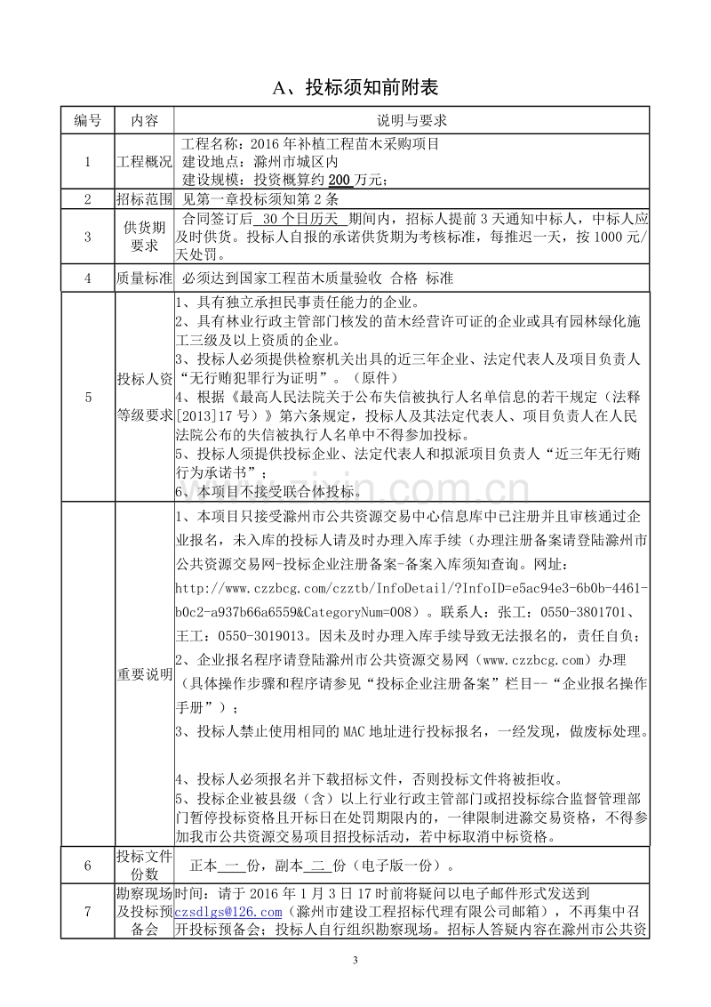 2016年补植工程苗木采购招标文件.doc_第3页