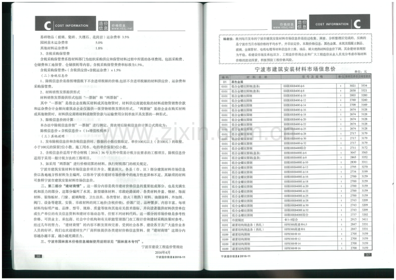 2016年11月 宁波造价信息.pdf_第2页