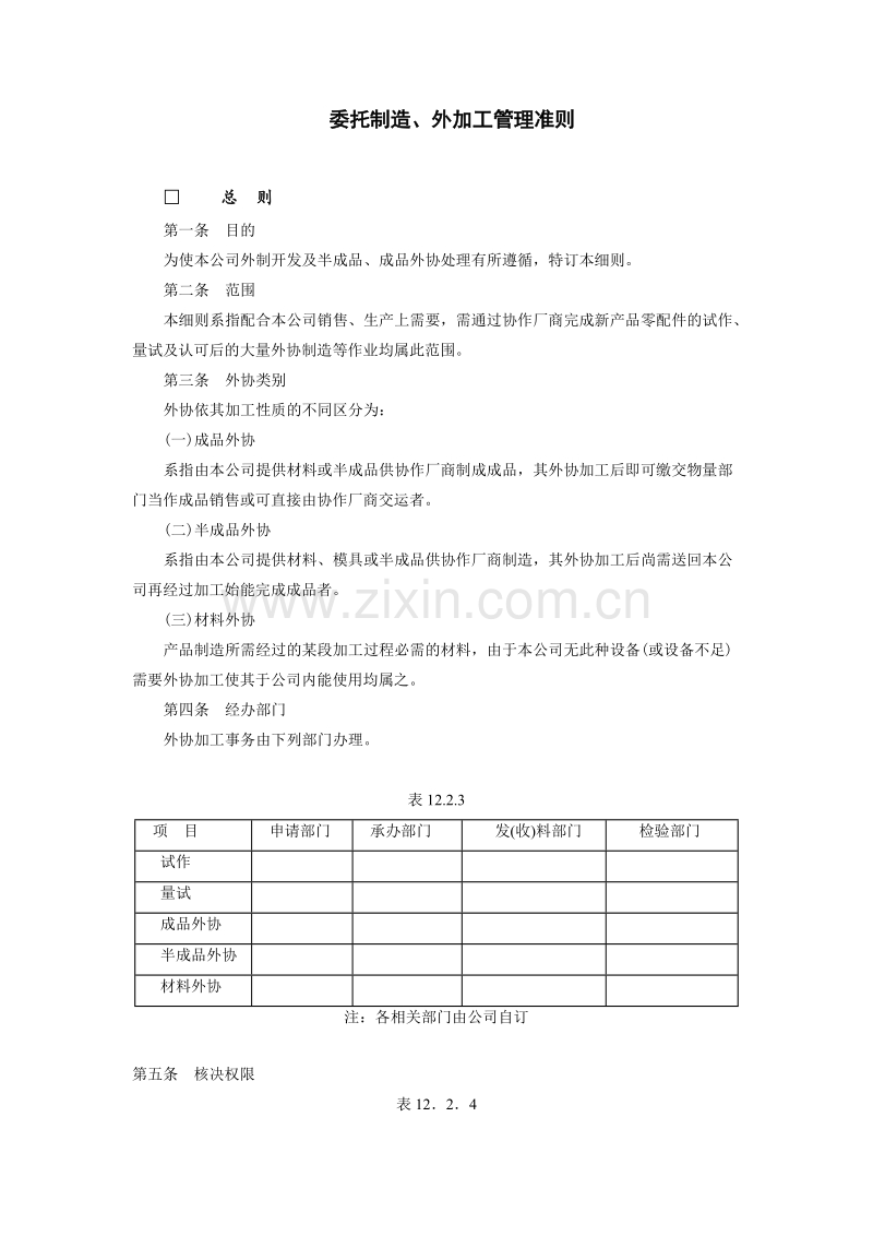 委托制造、外加工管理准则.doc_第1页