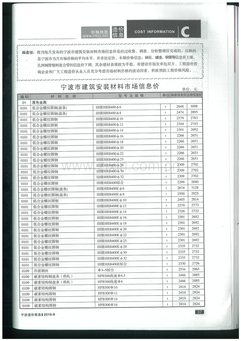 2016年9月 宁波造价信息.pdf_第2页