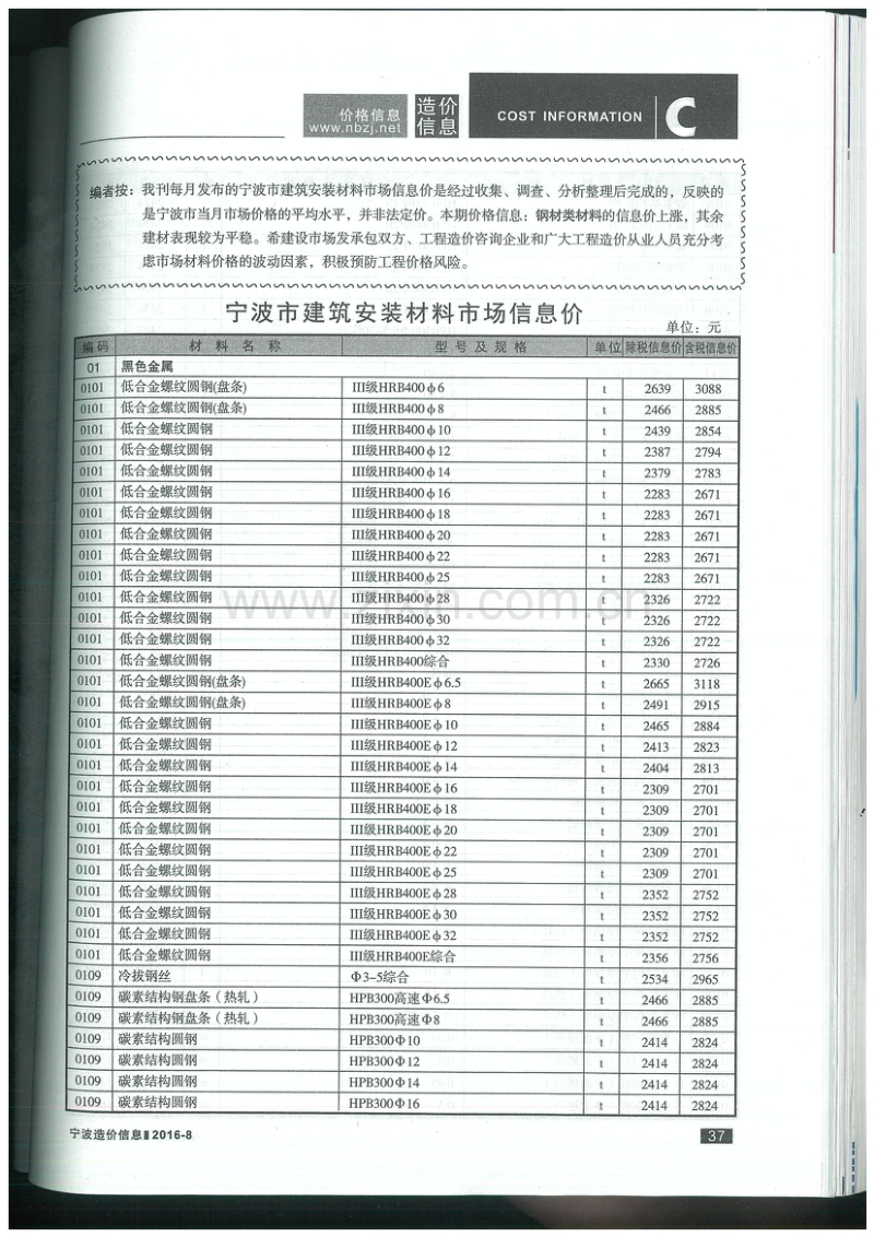 2016年8月 宁波造价信息.pdf_第2页