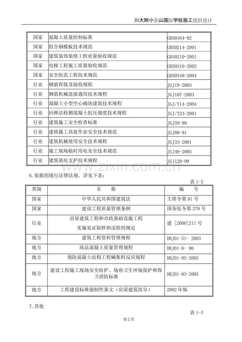 川大附小建筑工程施工组织设计方案.doc_第2页