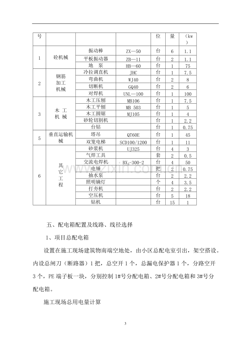 施工临时用电施工组织设计方案.doc_第3页