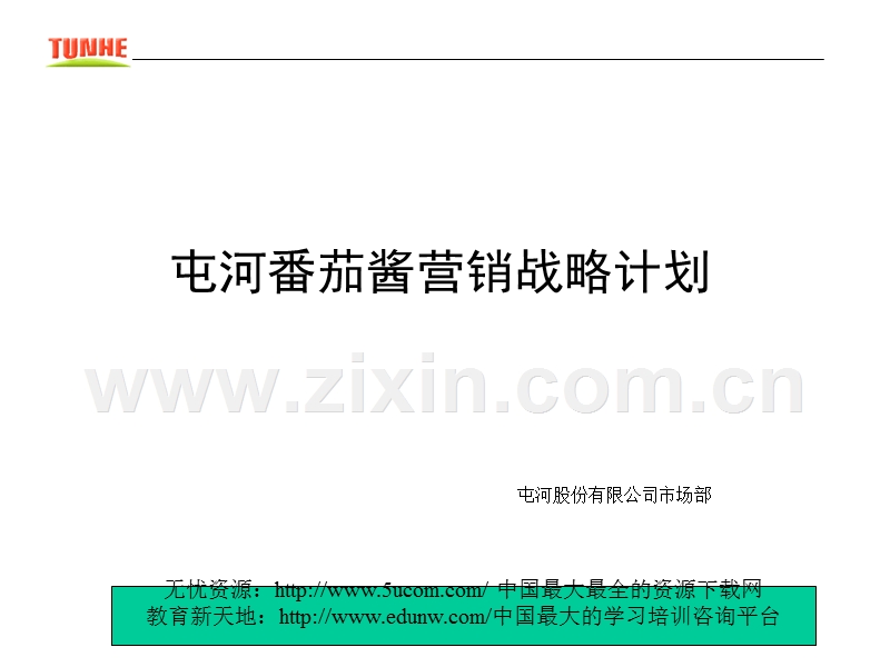 番茄酱营销战略计划.PPT_第1页