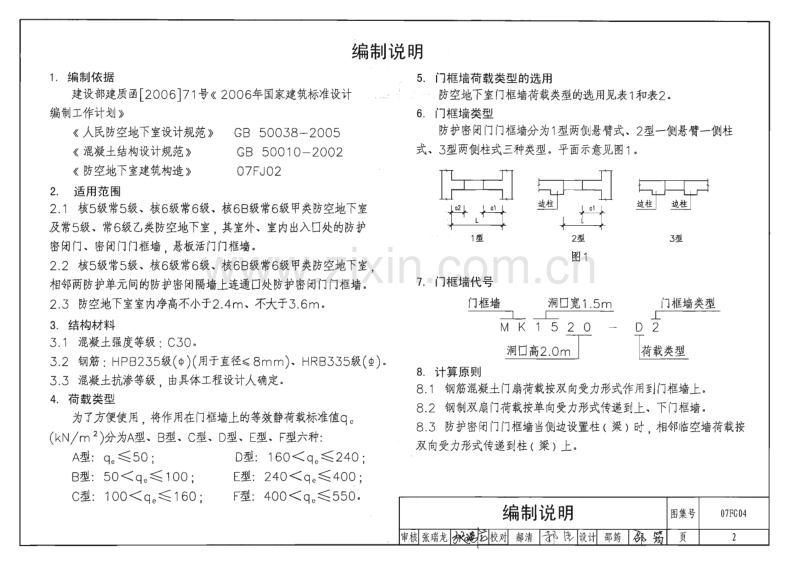 07FG04 钢筋混凝土门框墙.pdf_第2页