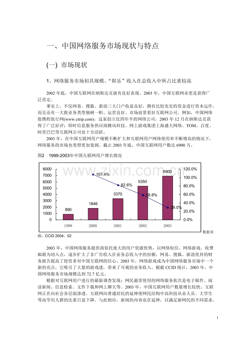 中国网络服务市场现状与特点.DOC_第1页