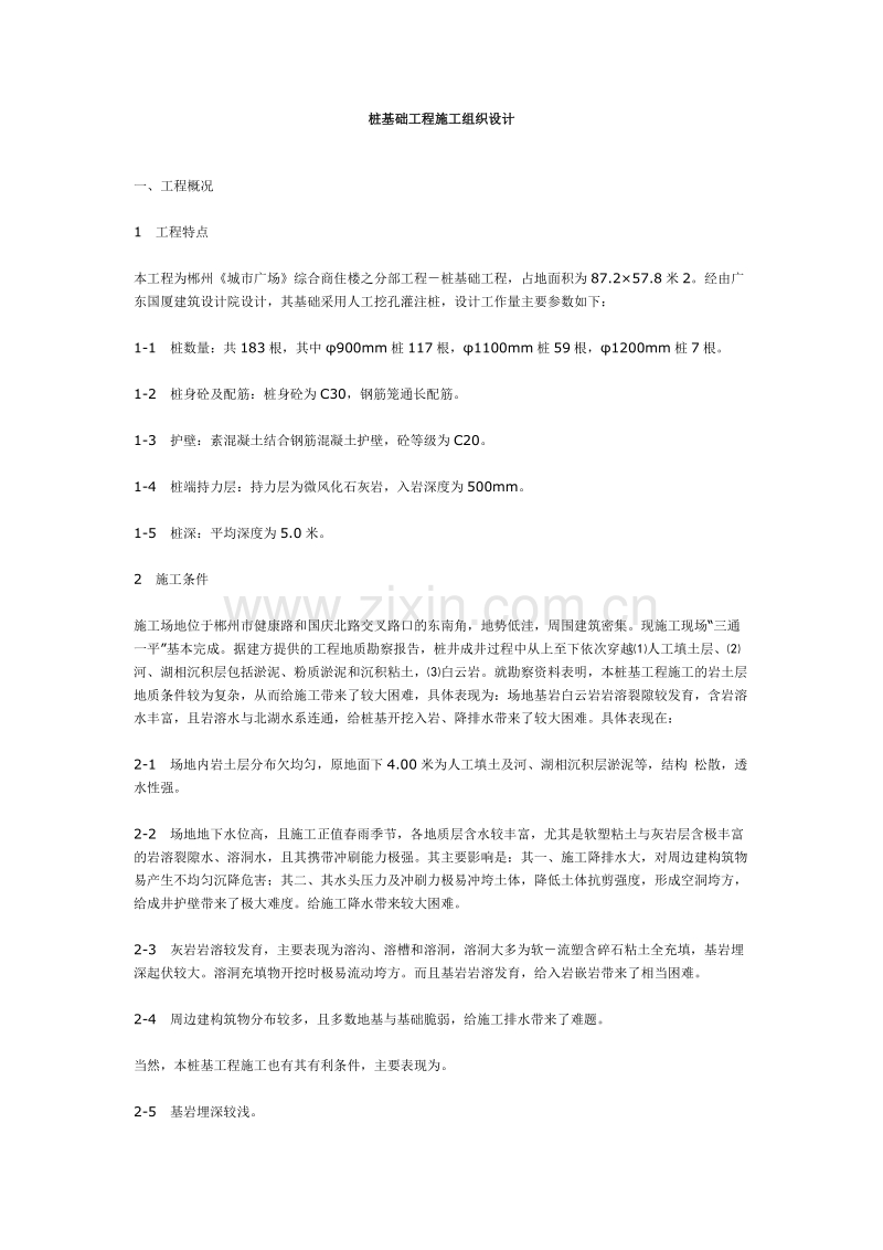 桩基础工程施工组织设计方案.doc_第1页