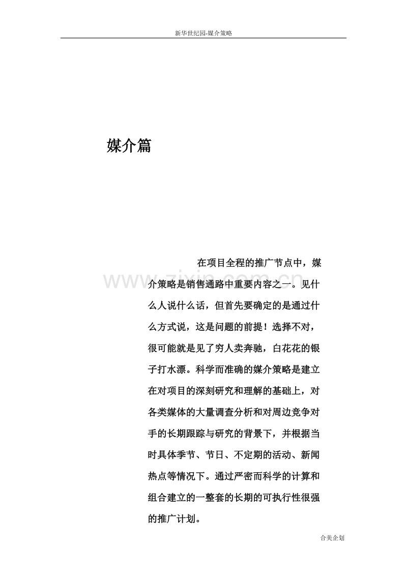 新华世纪园媒介策略篇.DOC_第1页