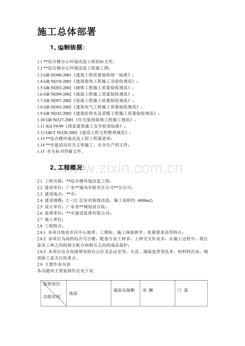 广东某办公楼改造装饰工程施工组织设计方案.doc_第2页