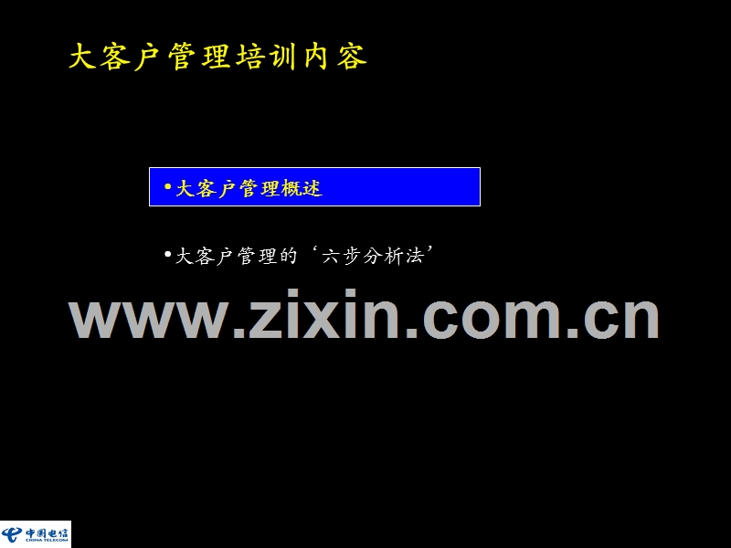 中国电信大客户业务培训教材.PPT_第1页
