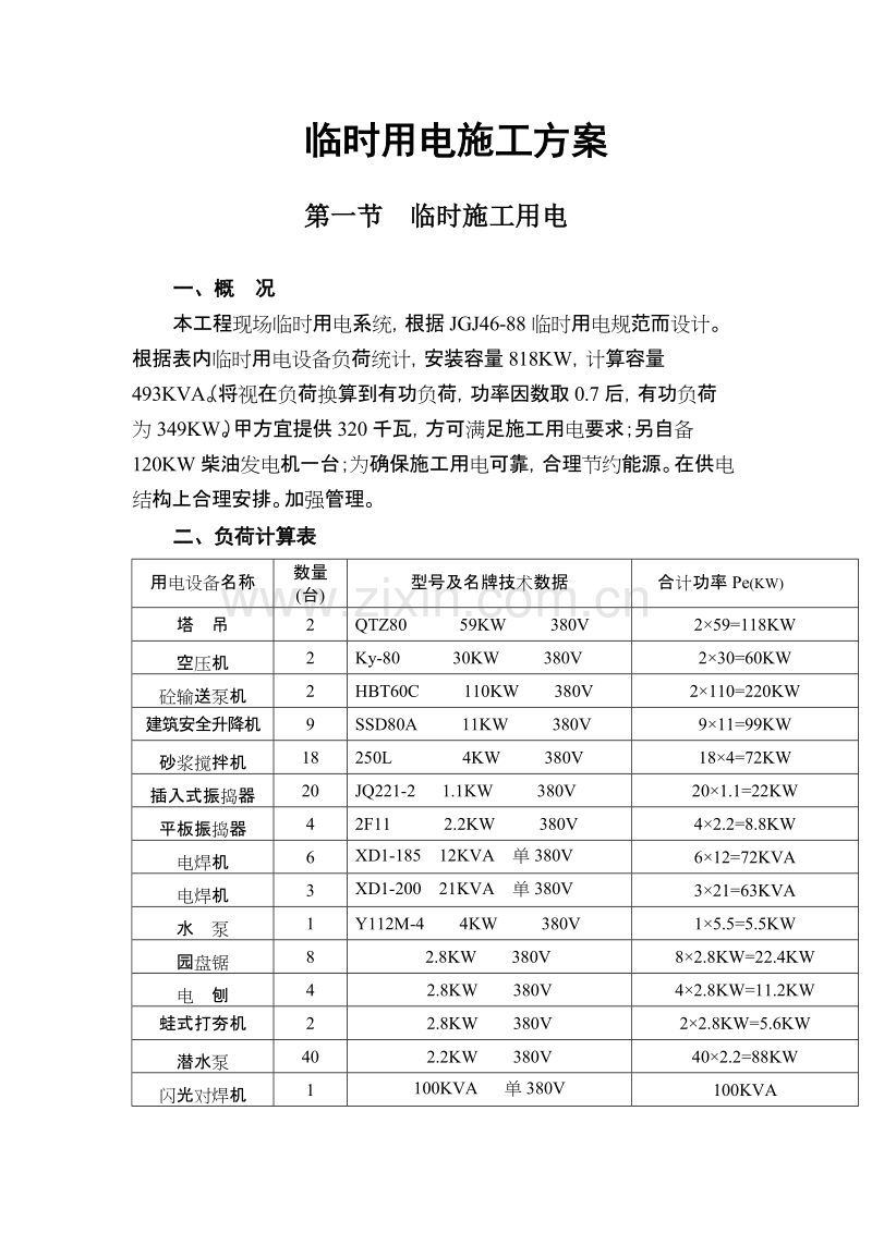 施工组织设计方案方案.doc_第1页