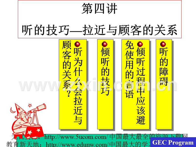 听的技巧-拉近与顾客的关系.PPT_第1页