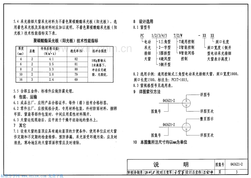 04J621-2 电动采光排烟天窗.pdf_第3页