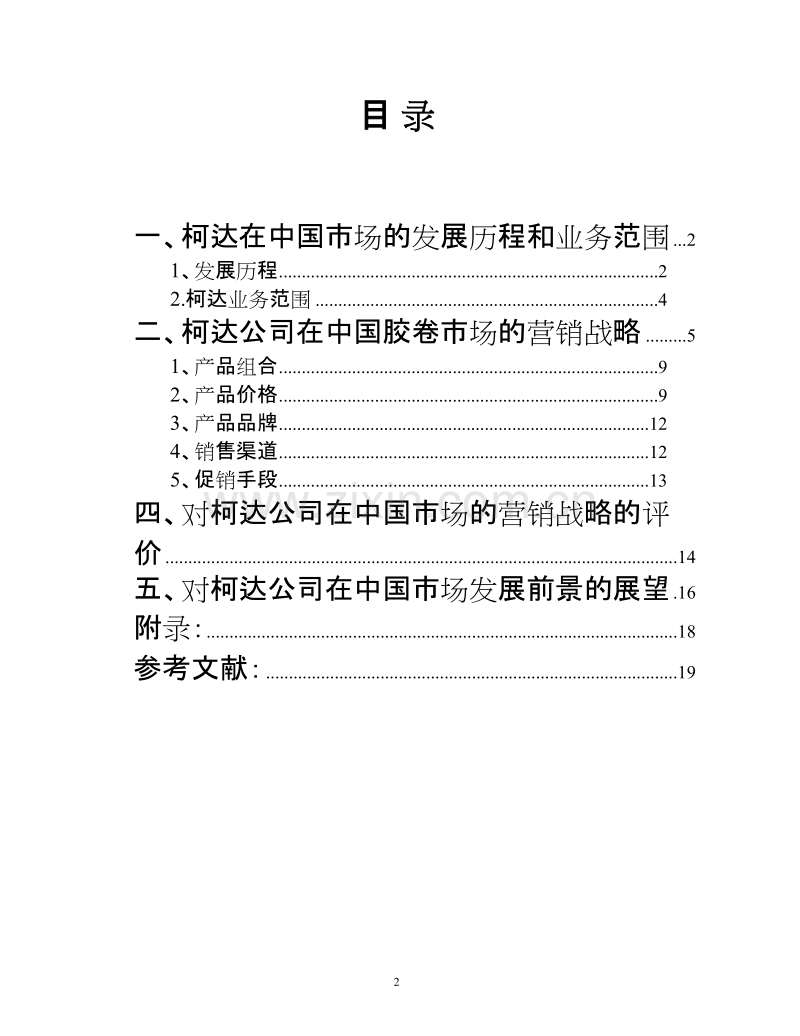 柯达公司在中国胶卷市场营销战略的分析与评价.DOC_第2页