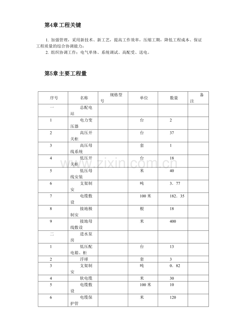 污水处理厂电气设备安装施工组织设计.doc_第3页