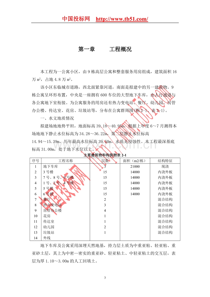 栋高层公寓群施工组织设计.doc_第3页