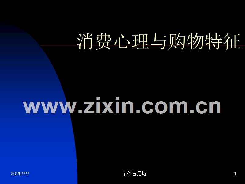 消费心理与购物特征.PPT_第1页