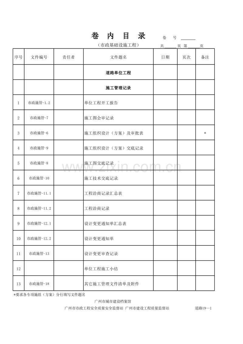 广州市市政基础设施工程档案编制指南2011年4月.xls_第3页