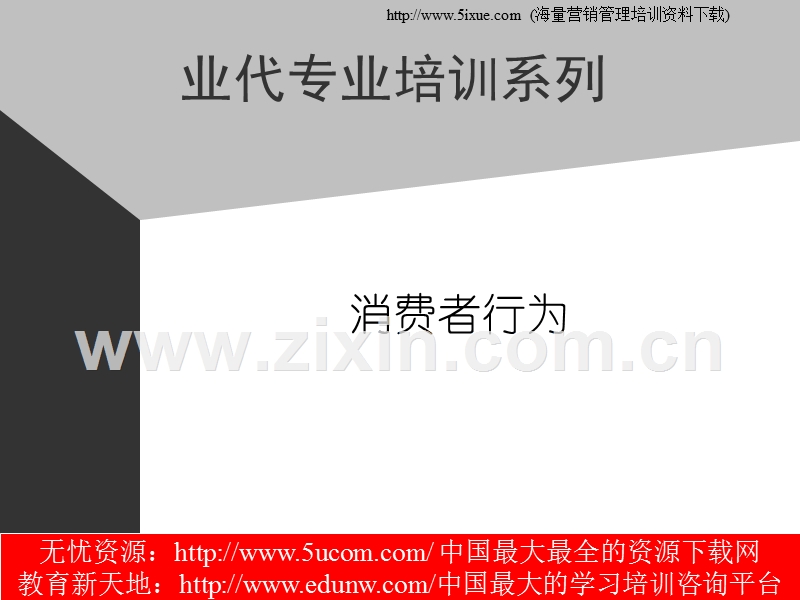 业务代表培训教材消费者行为.PPT_第1页