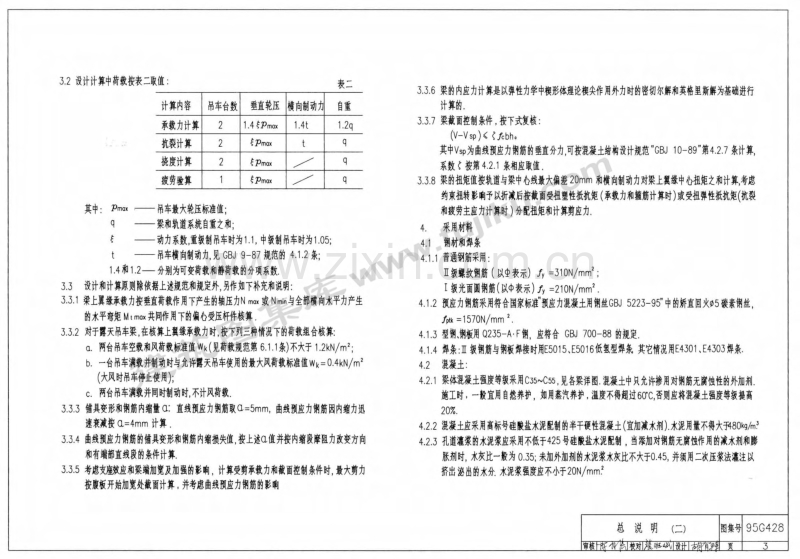 95G428 12m预应力混凝土鱼腹式吊车梁.pdf_第3页