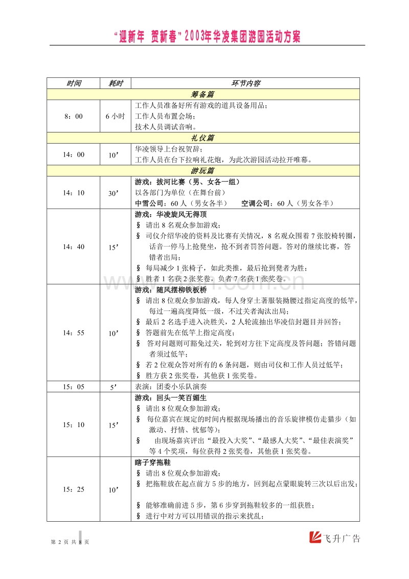 2003年华凌集团游园活动方案.doc_第2页