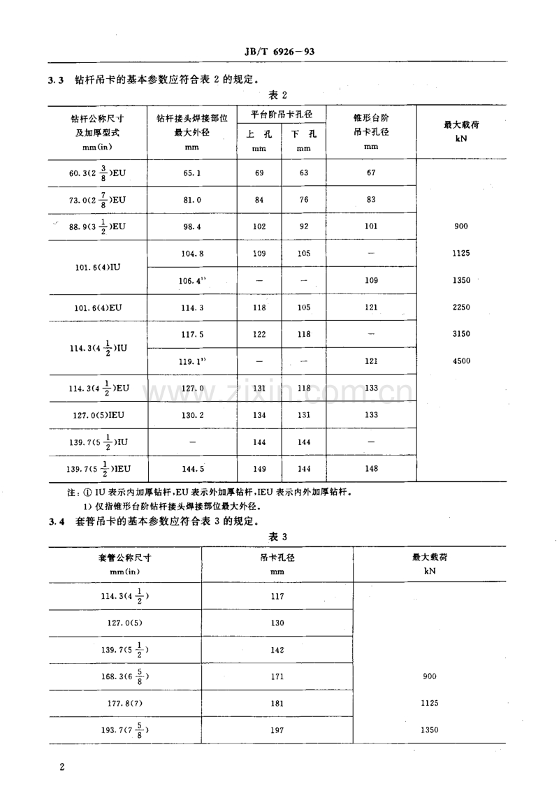 JB／T 6926-1993 吊卡.pdf_第3页