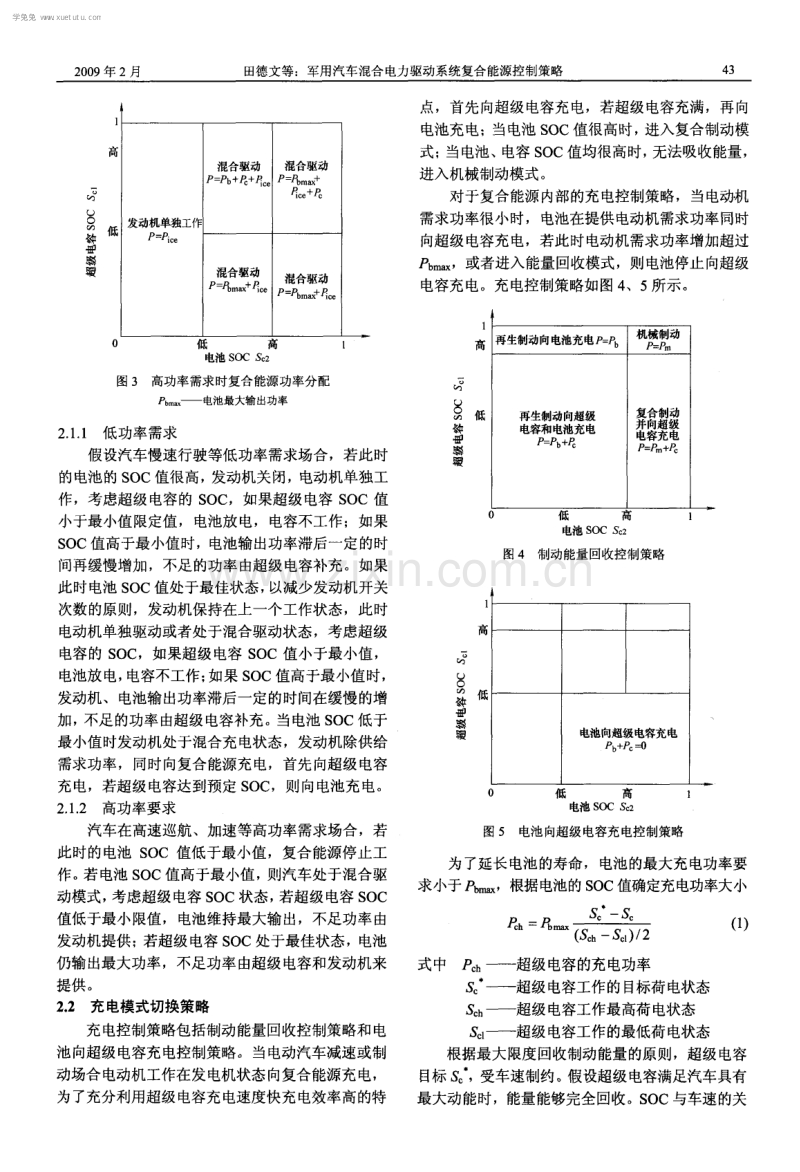 军用汽车混合电力驱动系统复合能源控制策略.pdf_第3页