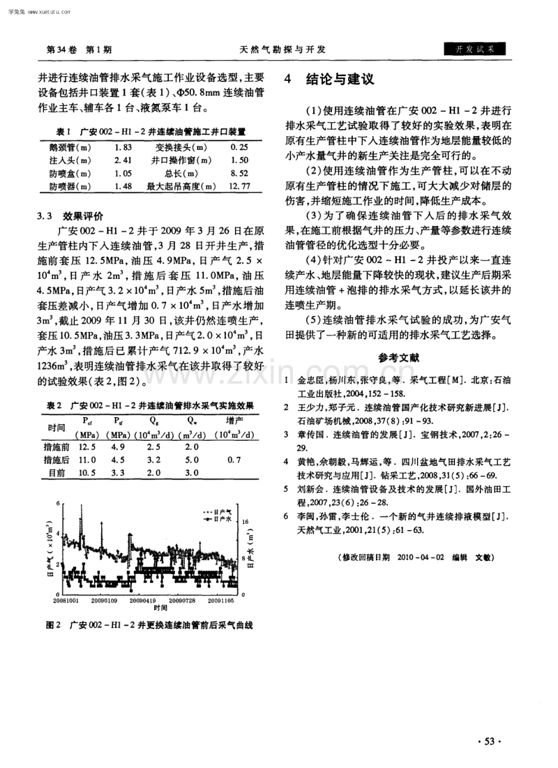 连续油管排水采气技术及其在广安002-H1-2井的应用.pdf_第3页