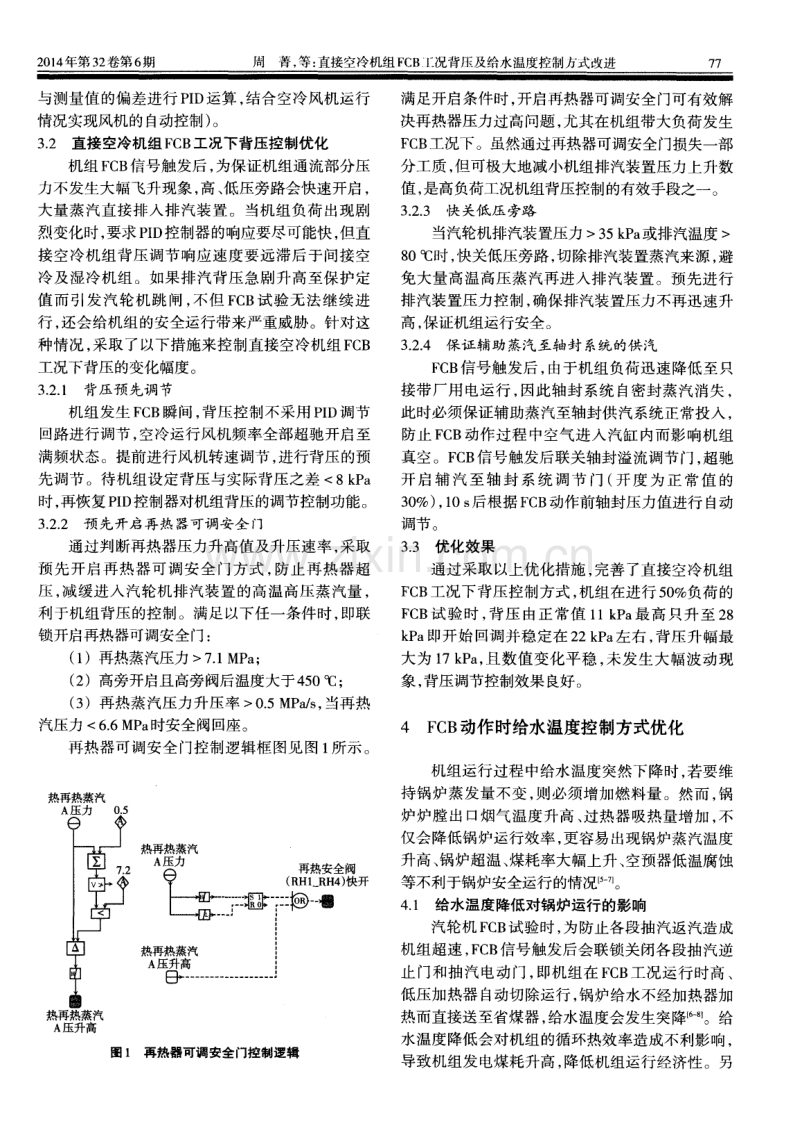 直接空冷机组FCB工况背压及给水温度控制方式改进.pdf_第3页