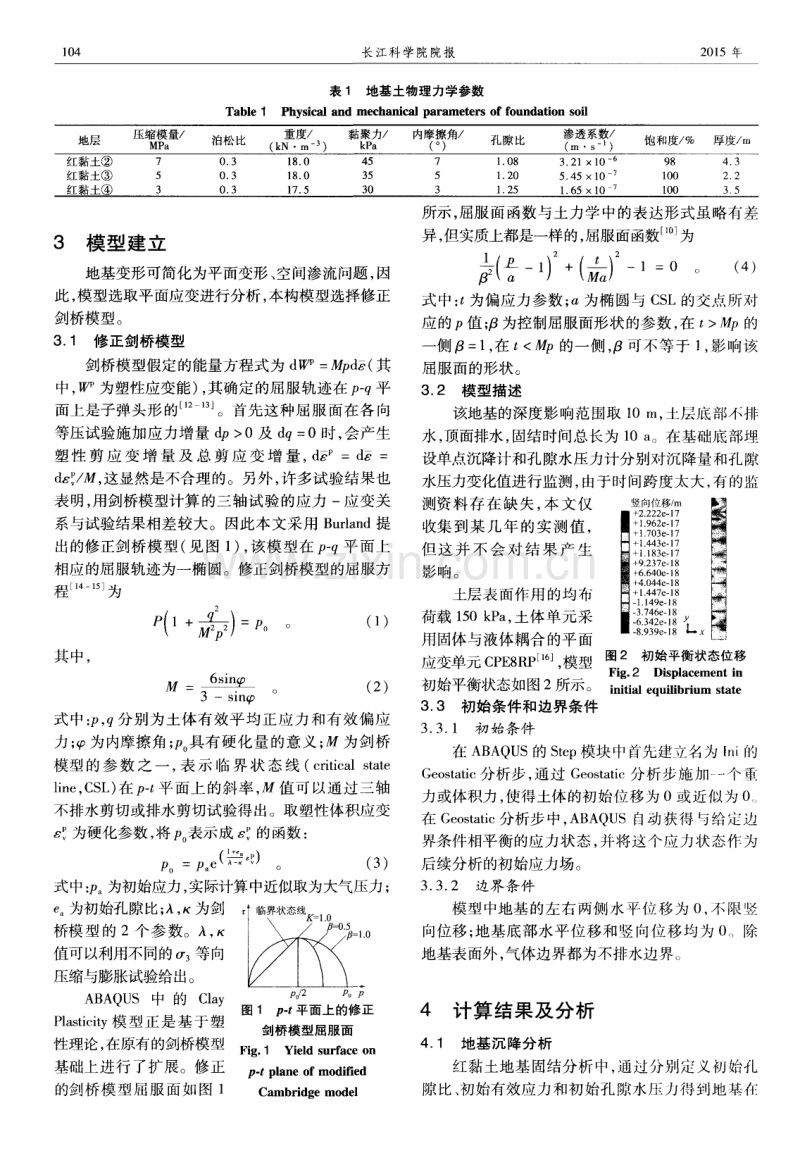 基于ABAQUS的红黏土地基排水固结沉降分析.pdf_第2页