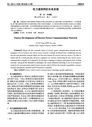 电力通信网的未来发展.pdf