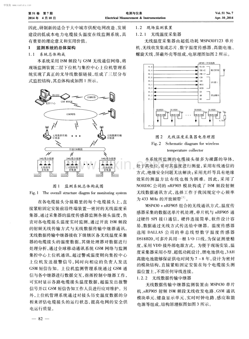 基于ISM与GSM链接的电力电缆接头温度监测系统.pdf_第2页