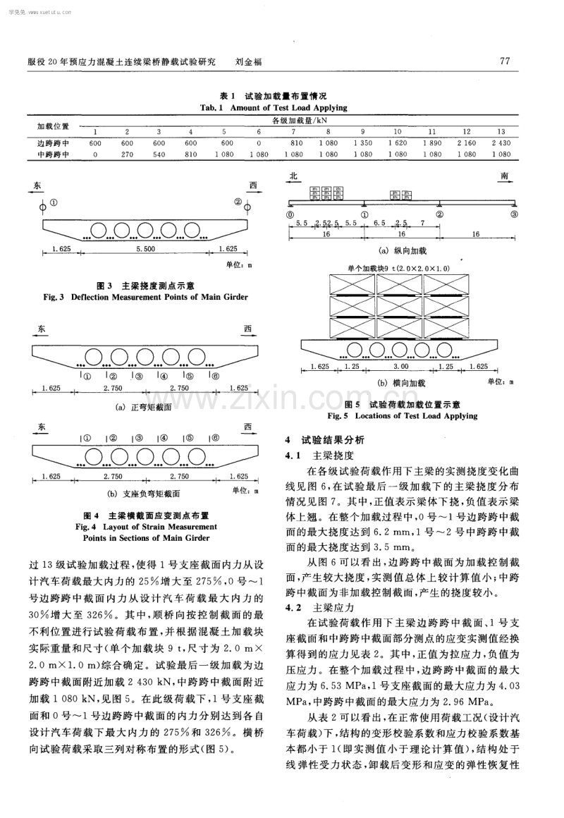 服役20年预应力混凝土连续梁桥静载试验研究.pdf_第3页