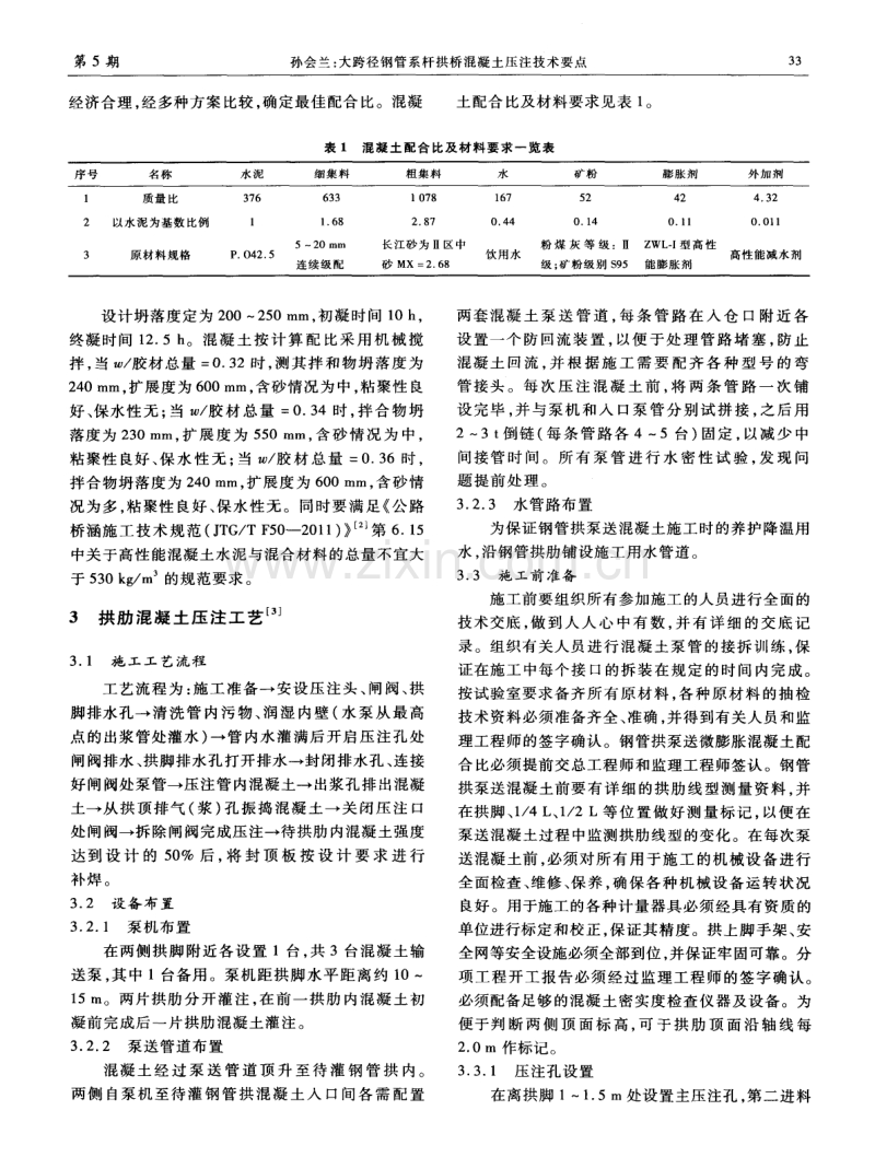 大跨径钢管系杆拱桥混凝土压注技术要点.pdf_第3页