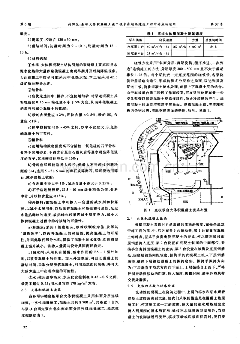 基础大体积混凝土施工技术在超高建筑工程中的成功运用.pdf_第2页