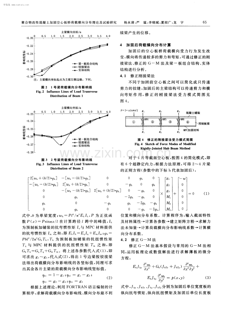 聚合物改性混凝土加固空心板桥荷载横向分布理论及试验研究.pdf_第3页