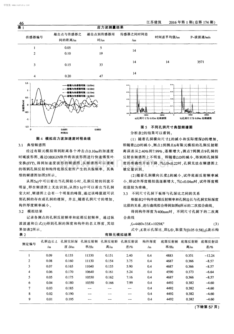 冲击回波法混凝土缺陷检测的数值模拟.pdf_第3页