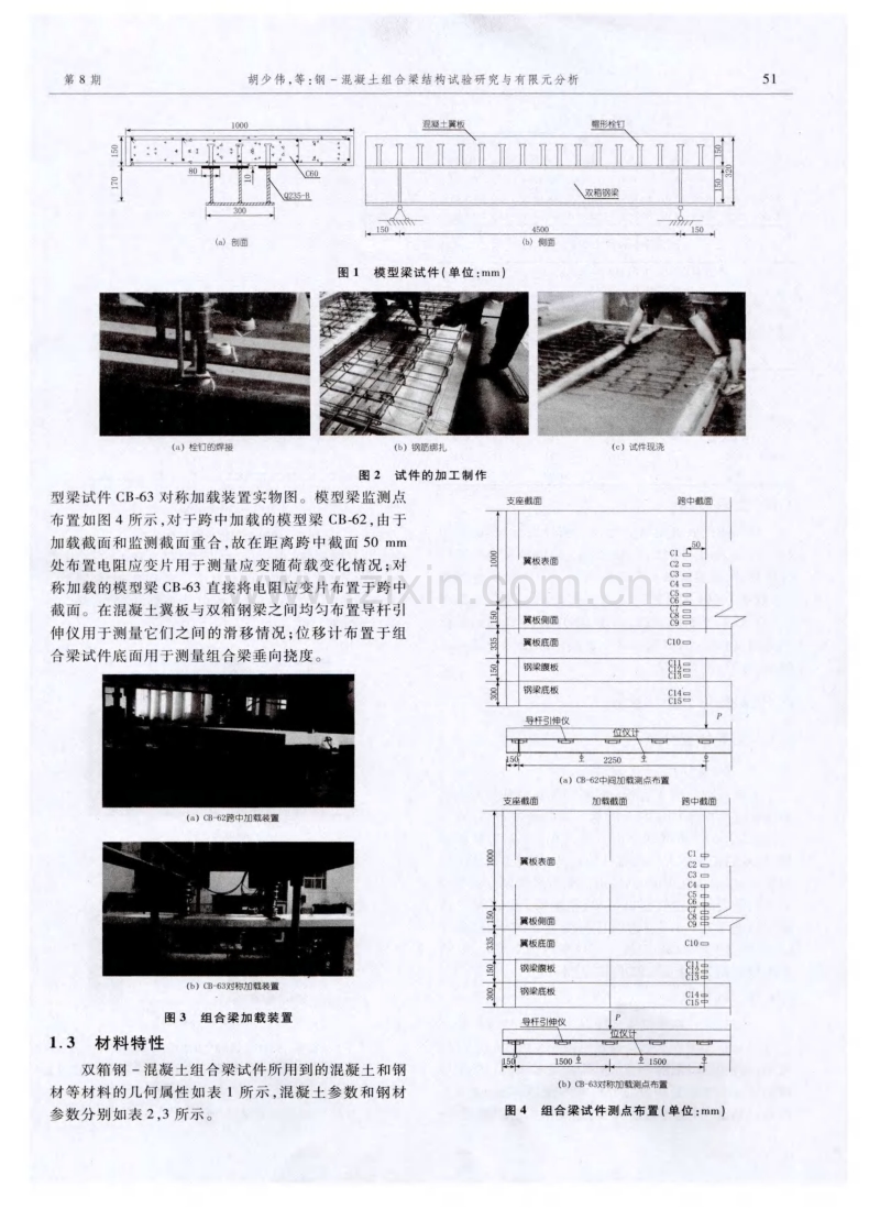 钢-混凝土组合梁结构试验研究与有限元分析.pdf_第2页