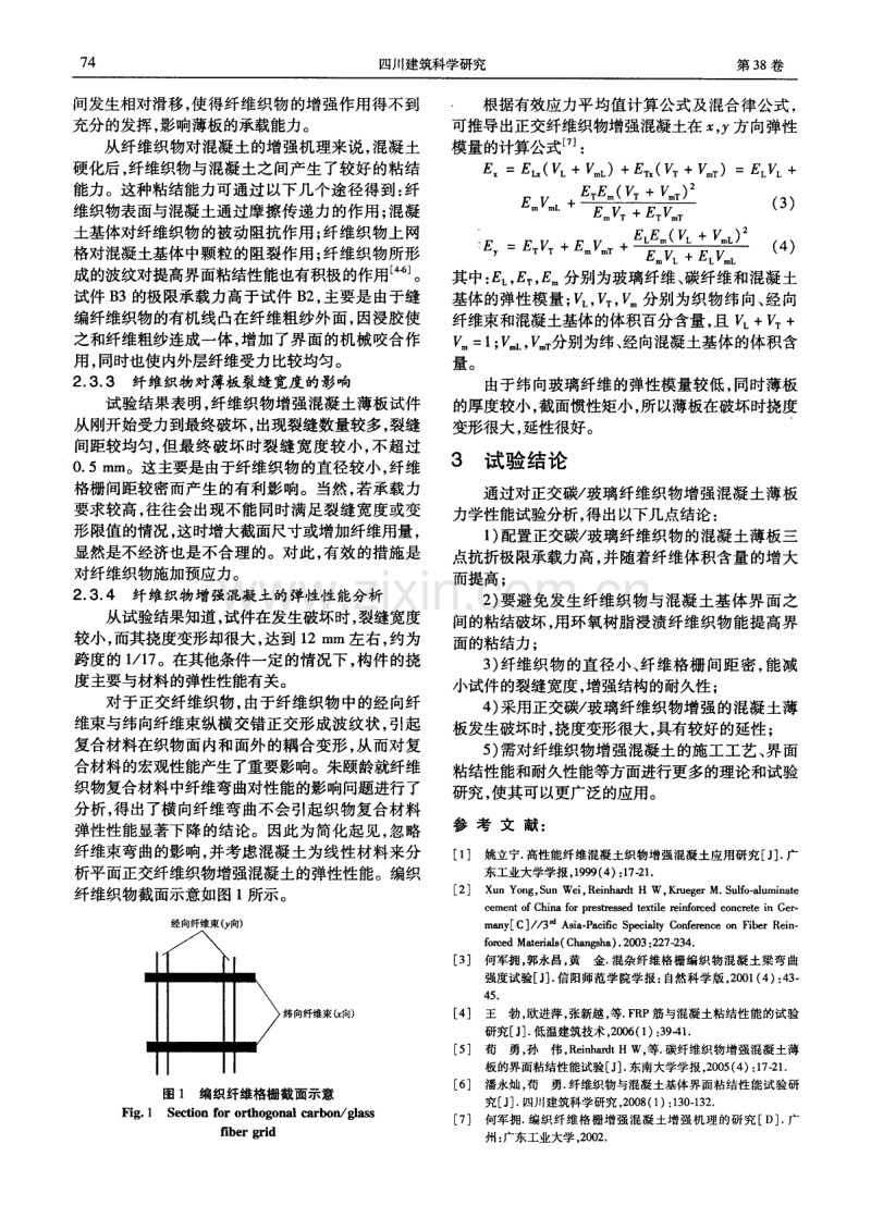 玻璃纤维织物增强混凝土薄板力学性能试验研究.pdf_第3页