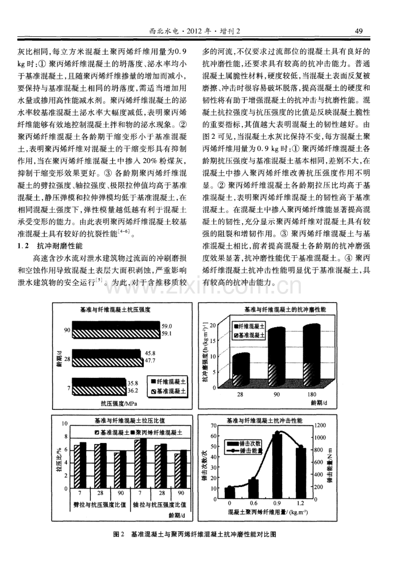 聚丙烯纤维在糯扎渡水电站溢洪道抗冲耐磨混凝土中的应用.pdf_第3页