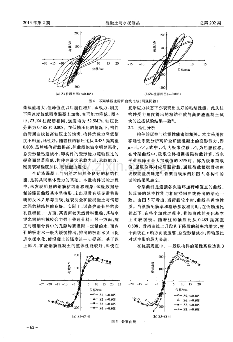 全高炉矿渣钢筋混凝土柱的延性试验.pdf_第3页