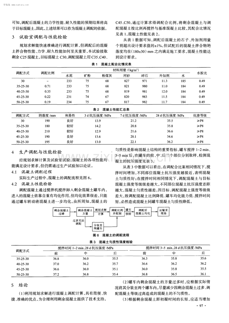 规划求解法在调配剩余新拌混凝土中的应用.pdf_第3页