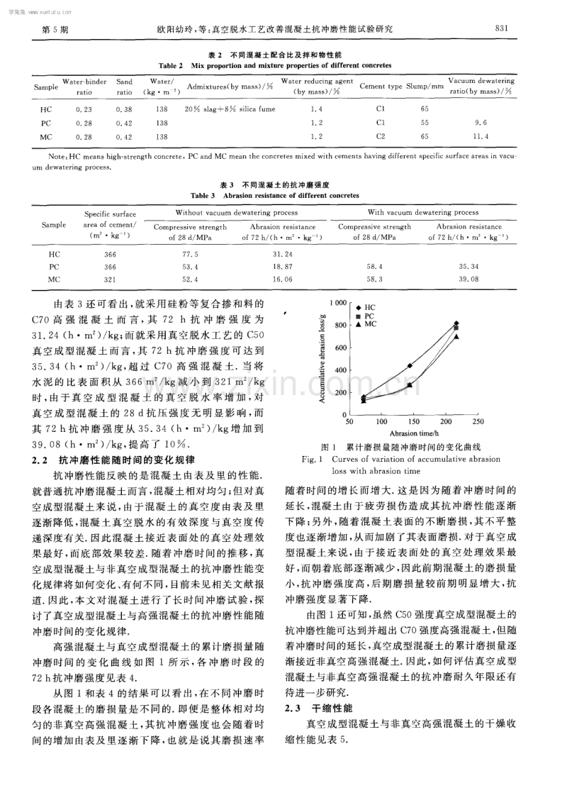 真空脱水工艺改善混凝土抗冲磨性能试验研究.pdf_第3页