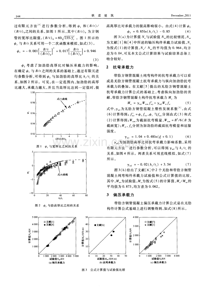 带肋方钢管混凝土偏压构件承载力计算方法研究.pdf_第2页