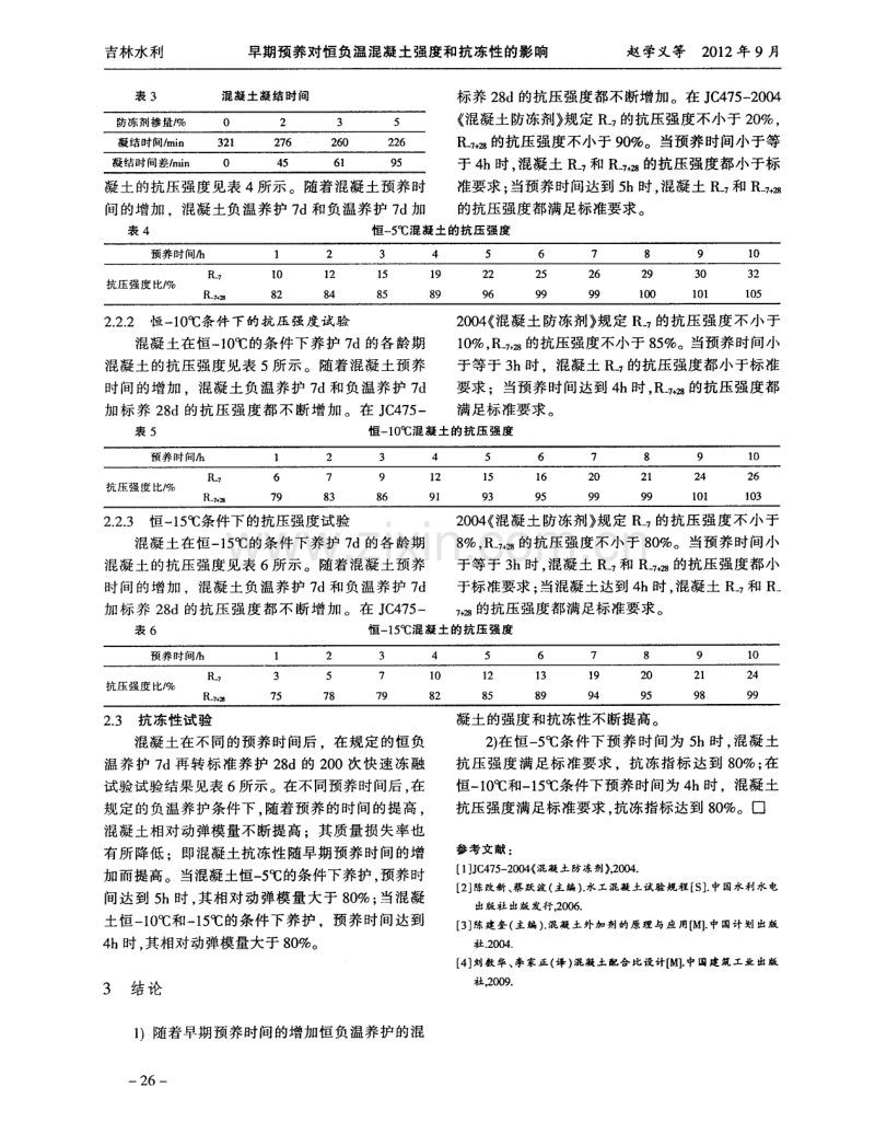 早期预养对恒负温混凝土强度和抗冻性的影响.pdf_第2页