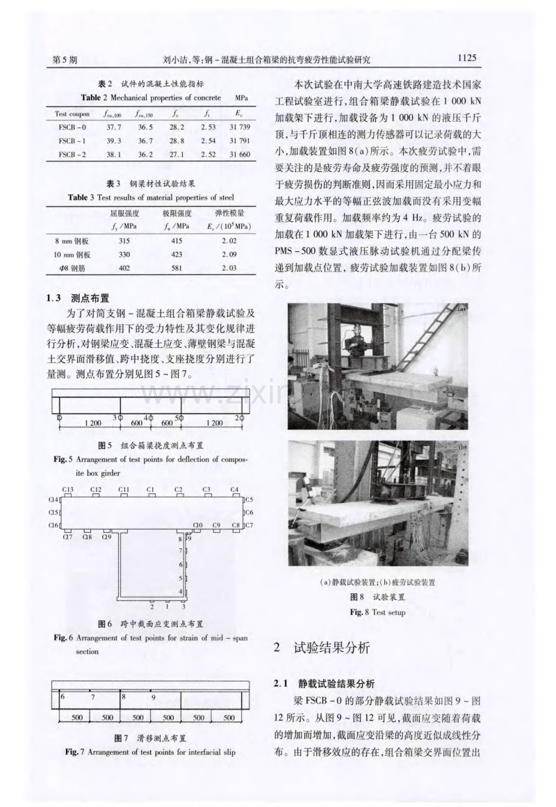 钢－混凝土组合箱梁的抗弯疲劳性能试验研究.pdf_第3页