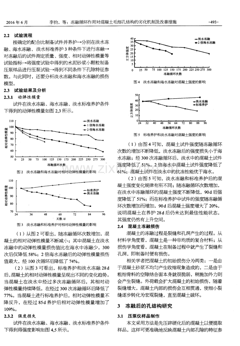 冻融循环作用对混凝土毛细孔结构的劣化机制及改善措施.pdf_第3页